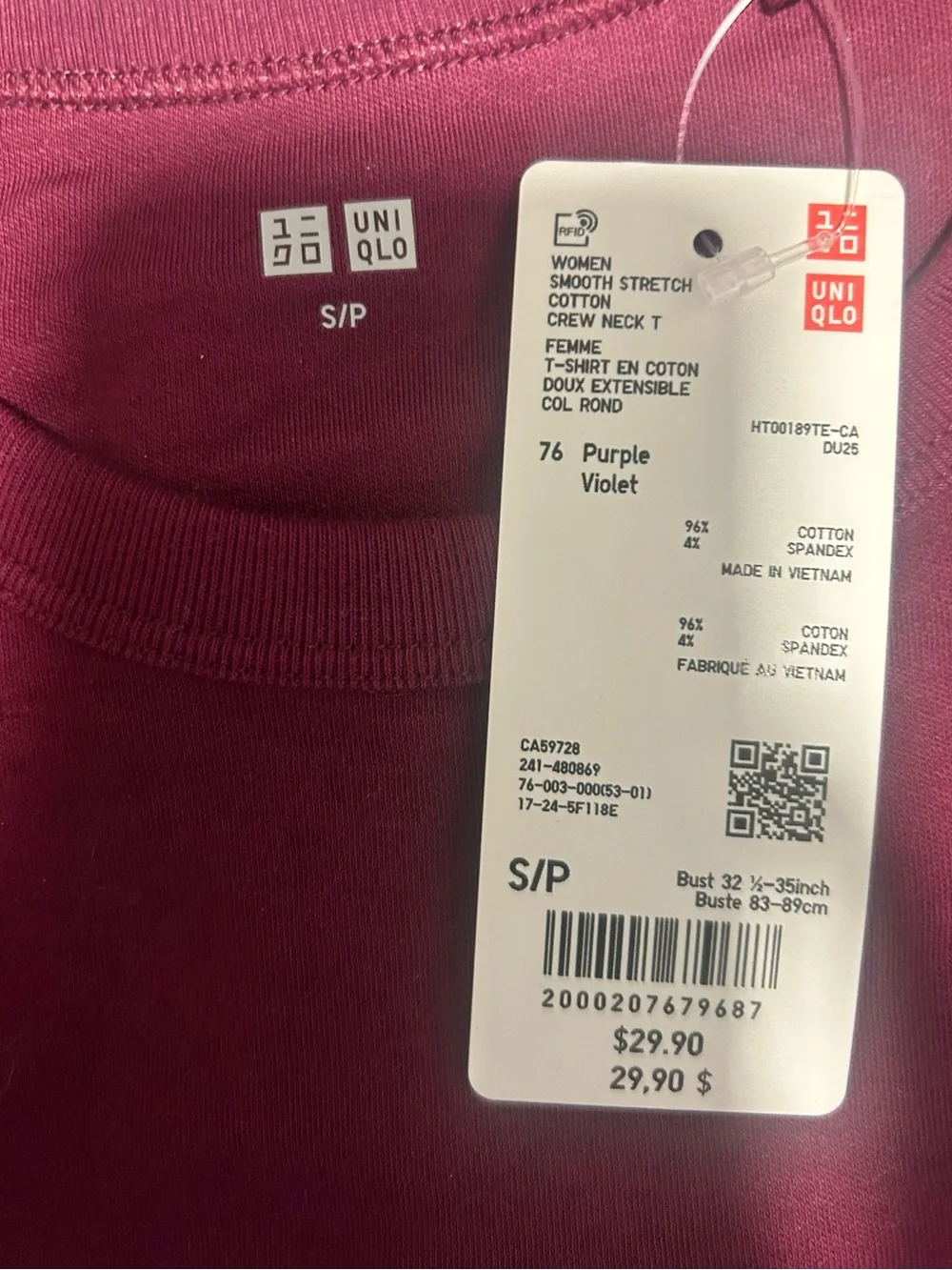 Uniqlo Women's Crew Neck Tee - Picture 2 of 2